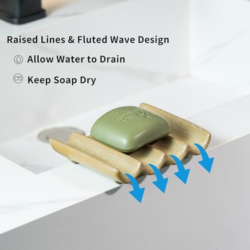 Self Draining Soap Dish, Bar Soap Holder for Shower, Soap-Saving - Image 3
