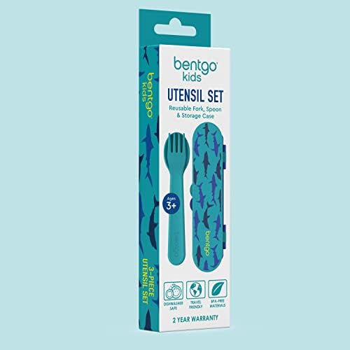 Bentgo Kids Plastic Utensil Set with Fork, Spoon, & Storage Case - Image 7