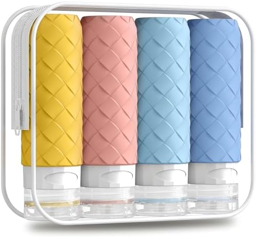 Silevoler Travel Bottles for Toiletries, TSA-Approved Travel Size Container by Silevoler