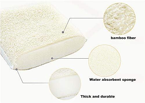 Natural Bamboo Sponges Kitchen Cleaning Sponges Reusable Dish Washing Sponges Super Absorbent 10 Packs - Image 3