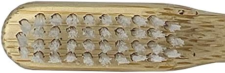 OraWellness BrushEco Bamboo Toothbrush, 4 Rows, Wooden Toothbrush - Image 2