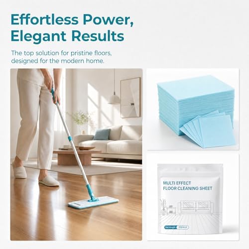 Multiple Effect the Floor Clean- 100 Piece, 2026 New Dissolvable Floor Clean Tablets for Mopping, Remove stubborn stains, Multiple Effect Floor Cleaner Tablet Sheets for All Floors (Yellow) - Image 5