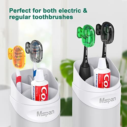 Mspan Electric Toothbrush Cover Cap: Brush Head Protector Cute Plastic Clip Pod - Toothbrush Travel Case for Traveling & Home - 4 Packs - Image 4