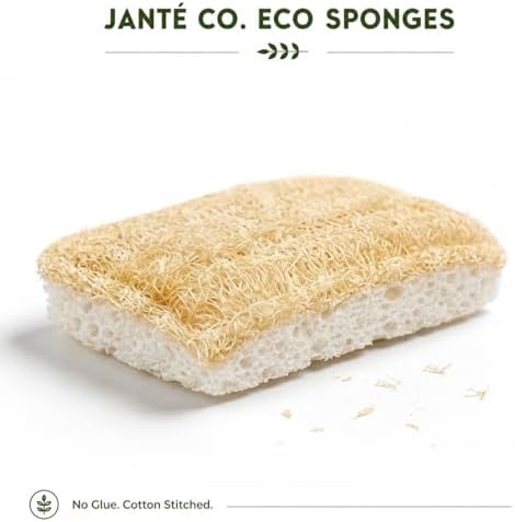 Natural Loofah Dish Sponges by Janté Co. - Kitchen Sponges - Image 2