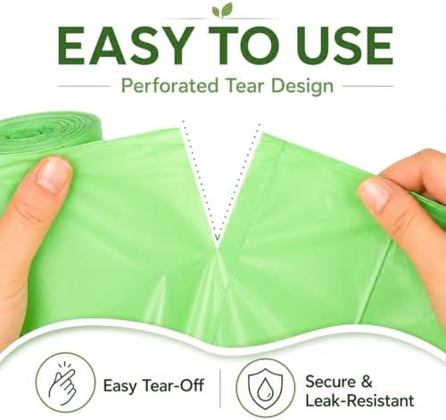 20 Gallon Compostable Trash Bags- 75L Compostable Organic Garbage Bags 100 Count,Large Biodegradable Bags for Household/Garden/Kitchen - Image 3