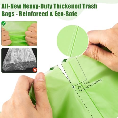 13 Gal Compostable Trash Bags 60ct 50L Garbage Bag - Thick & Leak-Proof - Image 5