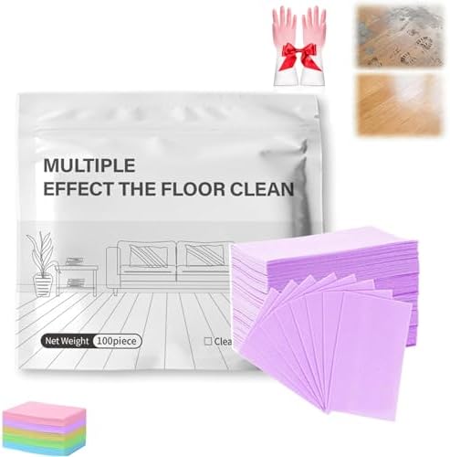 100 Piece Floor Cleaning Tablets Multi-Surface Cleaner, Multi-Surface Floor Cleaning Tablets, Dissolvable Pre-Measured Concentrated Cleaner for for Hardwood Laminate Tile & RV Walls (Lavender) by Unknown