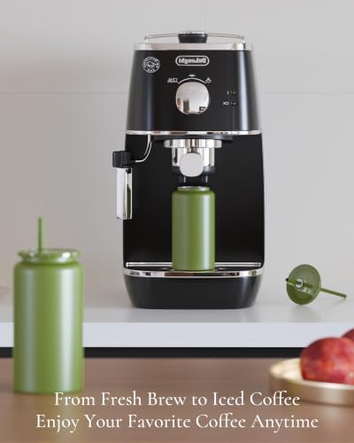 16 oz Tumbler, Insulated Tumbler with Straw, Iced Coffee Tumbler - Image 3