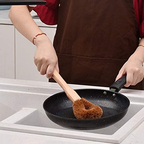 Kitchen Wooden Handle Fiber Brush Dish Bottle Scrub Wash Tool - Image 7