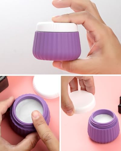 Mrsdry Travel Bottles 8 Pack, TSA Approved 3 oz Toiletries Containers, Leak Proof Silicone Squeezable Essentials Jars with Clear Bag - Image 3