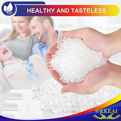 OKKEAI 8 Gallon Garbage Bags, White Trash Bags for Kitchen Waste, 60 Count - Image 2