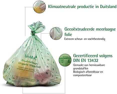 bioMat 8 Gallon Compostable Food Scrap Bags, 20 Count - Image 2