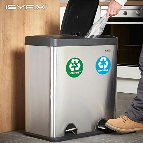 iSYFIX Recycle Sticker for Trash Can, 6 Pack, 5 inch - Image 6