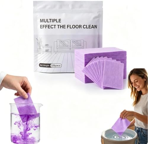 Multi-effect Floor Clean Tablets(Purple, 100Pcs) by Unknown