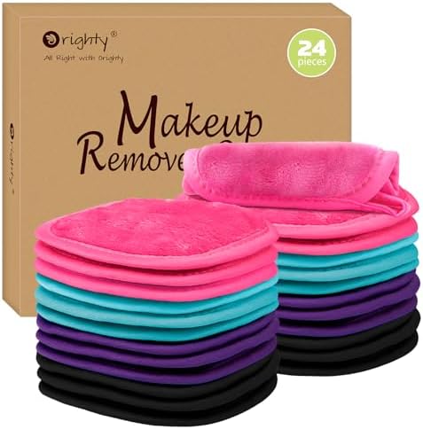 Orighty Makeup Remover Cloths, 24 Pack Makeup Eraser Cloth, 5 x 5 Inch by AllRightinOrighty