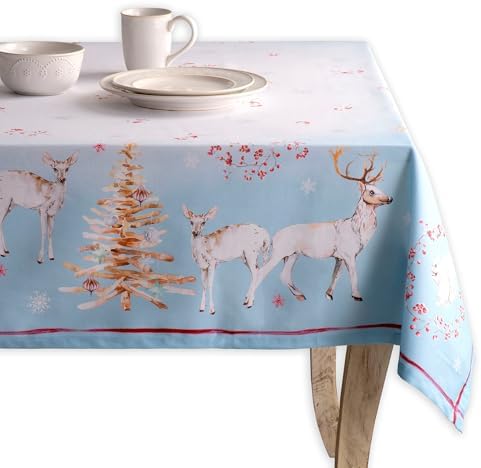 Maison d' Hermine Table Cloth Square Table Reusable 100% Cotton 54"x54" by MaisondHermine
