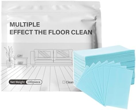 Multiple Effect The Floor Clean, Multi-Surface Floor Cleaning Tablets for Hardwood Tile Laminate Marble Floors (Blue) by WDNSYG
