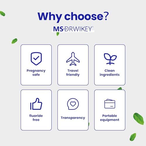 MSDRWIKEY Toothpaste Tablets with 5% nHAP-Pro, Fluoride-Free Toothpaste for Travel, Plastic-Free Zero Waste, Chewable Tablet for Daily Oral Care (MSDR-L-1PC) - Image 6