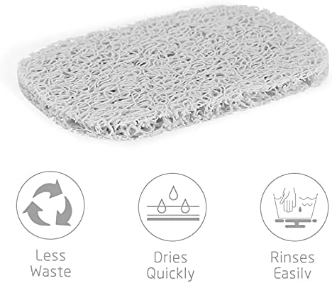 15 Piece Soap Savers Pads - White BPA Free Holder for Bar Soap, Non-Slip Self Draining Dish, Lift for Shower, Kitchen, Bathroom - Tray Bulk Accessories - Image 3