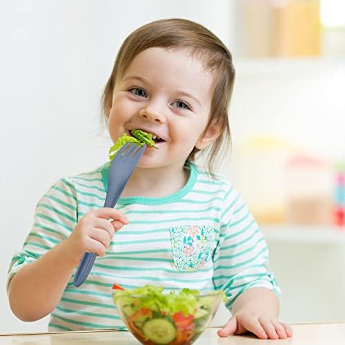 Zoyiancy 2 Sets Reusable Utensil Set with Case, Green, Blue Travel Utensils - Image 5
