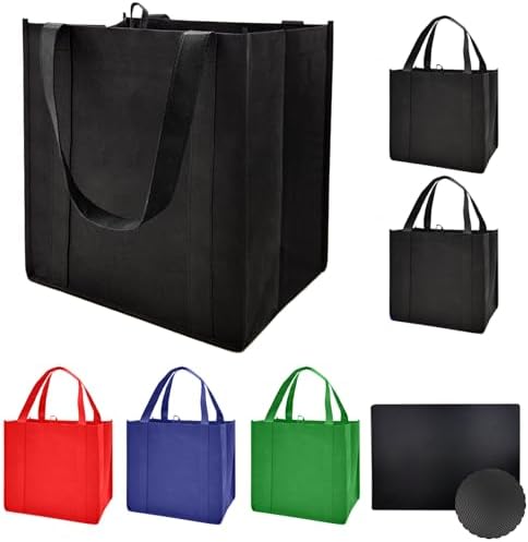 6 pack Reusable Grocery Bags,Thick Bottom-Shopping Bag for Groceries by HORYGReusableGroceryBags