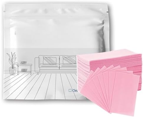 Concentrated Floor Cleaner Sheets,300 Dissolvable Mopping Tablets,5 Floral Scents for Tile Laminate Vinyl (5 packs:60pcs Pink Hibiscus) by Unknown