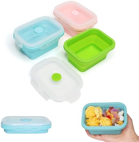 Alimat PluS 11.8oz Silicone Collapsible Travel Food Containers 3 Pack by AlimatPlus