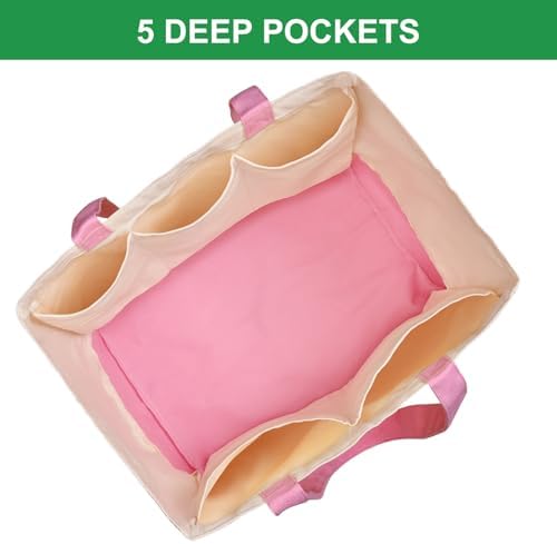 Canvas Reusable Grocery Bags Heavy Duty, 8.3 gal Foldable Large Tote Bag with Handles, Holds 60 lbs Canvas Shopping Bags, 1 Pack - Image 4