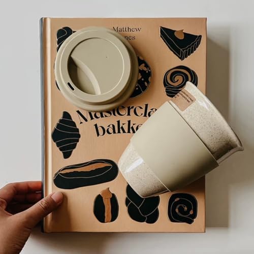 Gencywe Ceramic Travel Mugs with Silicone Lids, 15 oz Portable Coffee Mug Travel Unique To Go Mug, Reusable Coffee Cups with Non-Slip Sleeve, Cappuccino,Tea,Latte,Iced Coffee Cups, Dishwasher Safe - Image 7