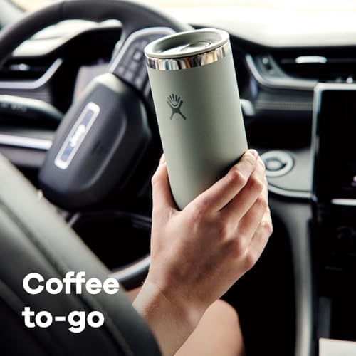 Hydro Flask Travel Coffee Cup – Insulated Stainless Steel, Non-Spill, Leak Resistant to-Go Tumbler 16 Oz Black - Image 3