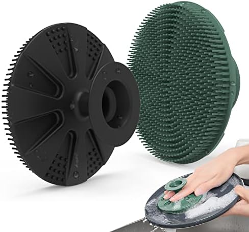 Silicone Dish Scrubber, Non-Scratch Scrub Spong for Washing Dish, Pot, Pan by BEAUTAIL