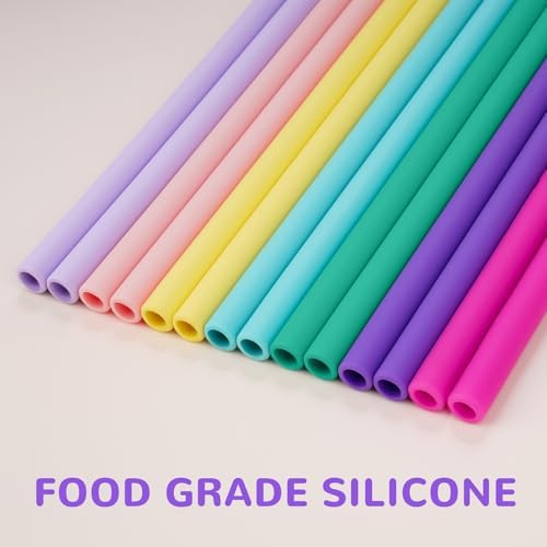 Tomorotec 15PCS Silicone Drinking Straws Fit for Stanley 40oz 30oz Tumbler - Image 2