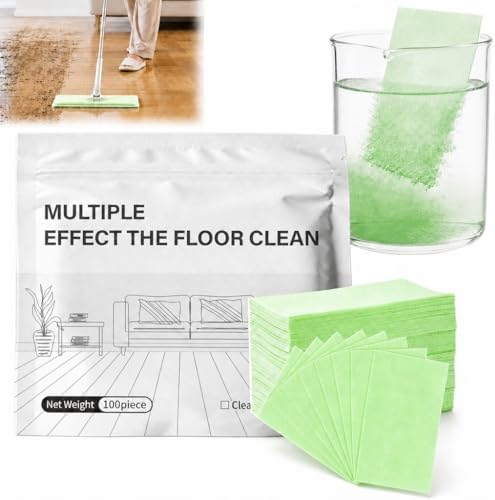 Multi-Surface Floor Cleaning Tablets – Concentrated Dissolvable Cleaner for Hardwood, Tile, Laminate & More – Heavy Duty Deodorizing, Streak-Free Shine – No Harsh Chemicals (100pcs, Gardenia) by Unknown