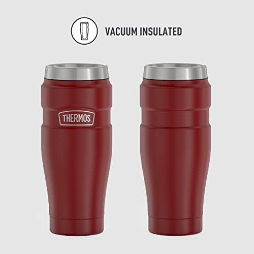 THERMOS Stainless King Vacuum-Insulated Travel Tumbler, 16 Ounce, Rustic Red (Pack of 4) - Image 2