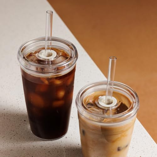 KeepCup Cold Cup - Clear Plastic, Reusable Ice Coffee Tumbler with Lid and Straw - Grande 16oz (454ml) - Image 2