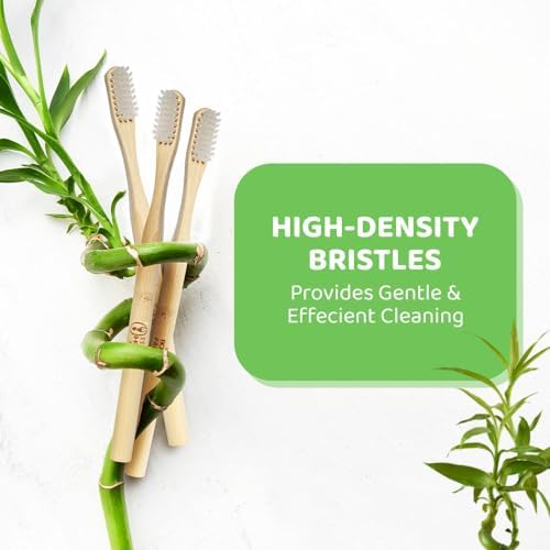 Bamboo Toothbrush & Travel Case Set – Eco-Friendly Oral Care with Soft Bristles – Sustainable & Portable Dental Hygiene Kit2 Pack (6) - Image 4