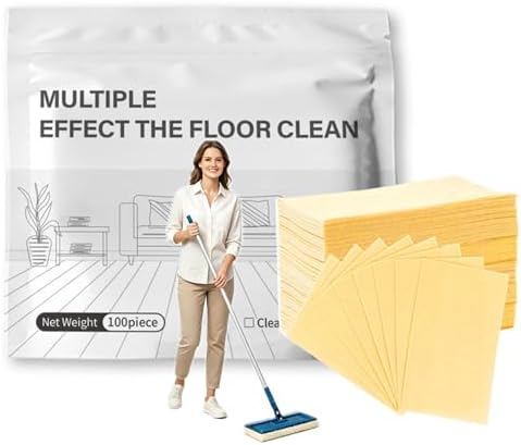 Floor Cleaning Tablets, Multi-Surface Cleaner Tabs for Hardwood, Tile, Vinyl & Marble, Deep Stain, Grease & Limescale Remover, Fresh Scents, 30/60/100 Counts by Unknown