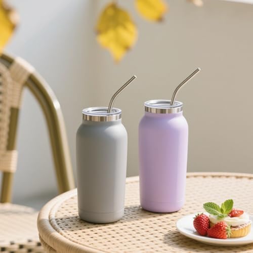12" Stainless Steel Straws Replacement for 40 oz and 30 oz Cup Tumbler, 8 Pack Metal Straws Reusable with Cleaning Brush for 40 oz & Simple Modern Tumbler with Handle - Image 4