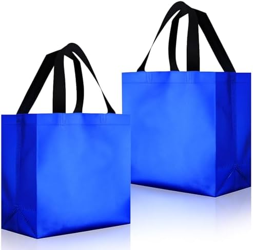 Eccliy 80 Pcs Reusable Gift Bags, Large, Blue by Eccliy