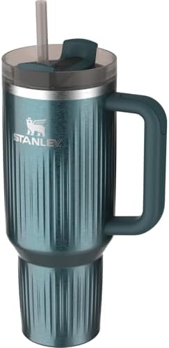 STANLEY Quencher H2.0 Tumbler with Handle and Straw 40 oz | Flowstate 3-Position Lid | Cup Holder Compatible for Travel | Insulated Stainless Steel Cup | BPA-Free | Fluted Marina Shine - Image 2