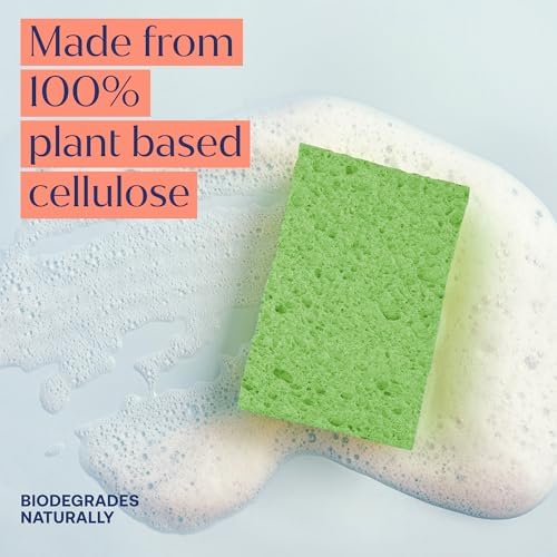 Fab Tab Pop Up Cellulose Sponges - Expanding Kitchen Scrubbers, 12 Pack - Image 6