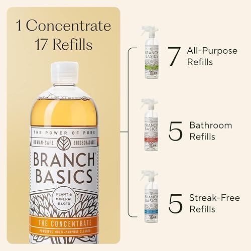 Branch Basics Surface Cleaning Kit: 33.8 oz Concentrate, Refillable Bottles - Image 2