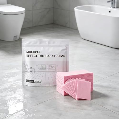 Floor Cleaning Tablets,Multi-Surface Floor Cleaner Sheets for Mopping,Dissolvable Cleaning Refills for Hardwood,Laminate,Tile & Bathroom Floors,100 Count,Multi-Effect - Image 3