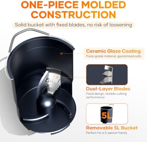 Smart 5L Electric Composter for Kitchen, Large Countertop Compost Bin with Carbon Filter & Auto-Cleaning,One-Touch Start, Smart Humidity-Sensing LED Display,Visible Window Odorless Low Noise - Image 3