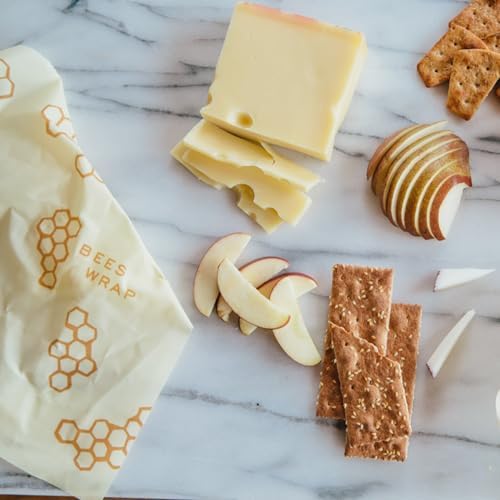 Bee's Wrap Beeswax Food Wraps, 5 Pack Assorted - Honeycomb - Image 3