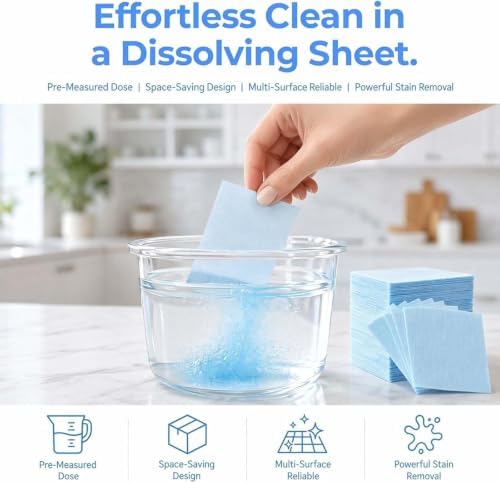 100 pcs 2026 New Multi-effect Floor Clean Tablets, Multi-effect Floor Cleaning Sheets with Fresh Scent, Suitable for Tile, Wood, Laminate, Kitchen, And Bathroom Care Use - Image 5