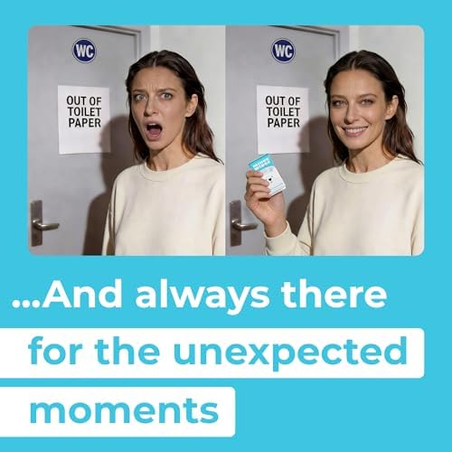 Impossibly Compact Travel Flushable Wipes - 99.5% Water and Aloe - Safe for Sensitive Skin & Hypoallergenic - Travel Essentials for Adults & Kids, Unscented, 48 Pack 288 Wipes - Image 6