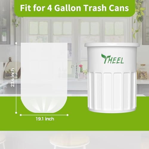 4 Gallon Clear Small Trash Bags Bathroom –Strong Leak-Resistant - 150 Ct - Image 5