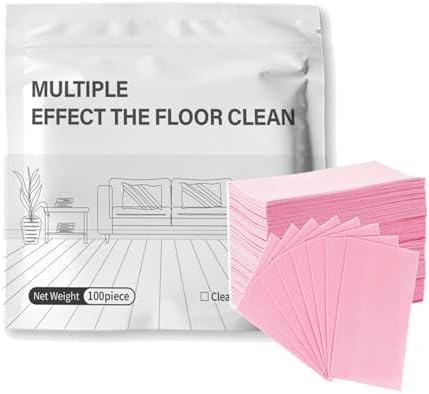 Multiple Effect the Floor Clean, 100 Piece Floor Cleaning Tablets Multi-surface, Multi-surface FloorCleaning Tablets, FloorCleaningTablets for Mopping (Pink) by ROKOBN