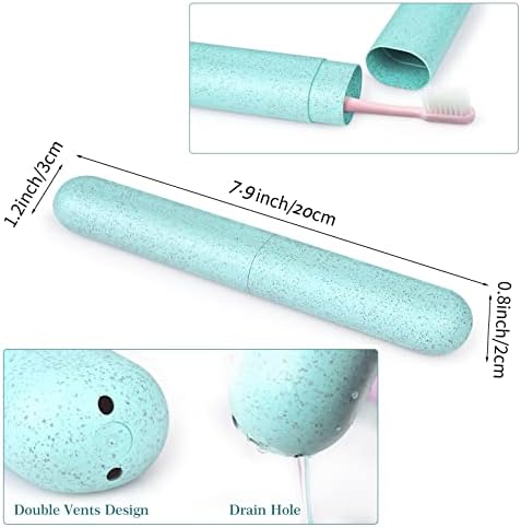 Hooqict 4 Pack Travel Toothbrush Case Portable Travel Toothbrush Holder Plastic Toothbrush Container Protector Cover for Traveling, Camping, Home, School, Business - Image 3